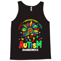 Autism Awareness T  Shirtautism Awareness Flower Gift T  Shirt Tank Top | Artistshot