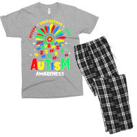 Autism Awareness T  Shirtautism Awareness Flower Gift T  Shirt Men's T-shirt Pajama Set | Artistshot