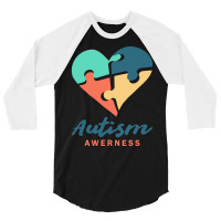 Autism Awareness T  Shirtautism Awareness T  Shirt 3/4 Sleeve Shirt | Artistshot