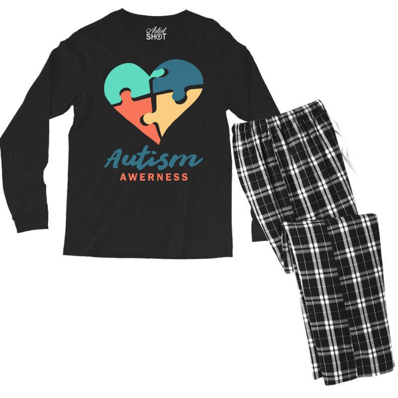 Autism Awareness T  Shirtautism Awareness T  Shirt Men's Long Sleeve Pajama Set by abigayle98988 | Artistshot