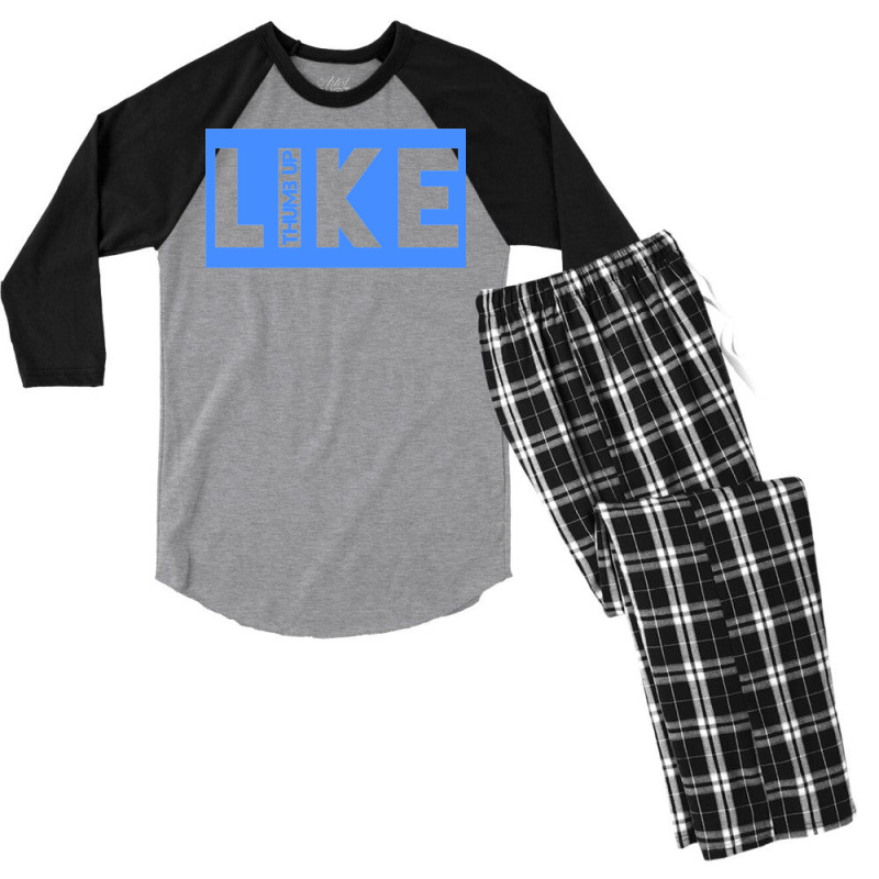 Like Thumb Up Men's 3/4 Sleeve Pajama Set by ellyas | Artistshot