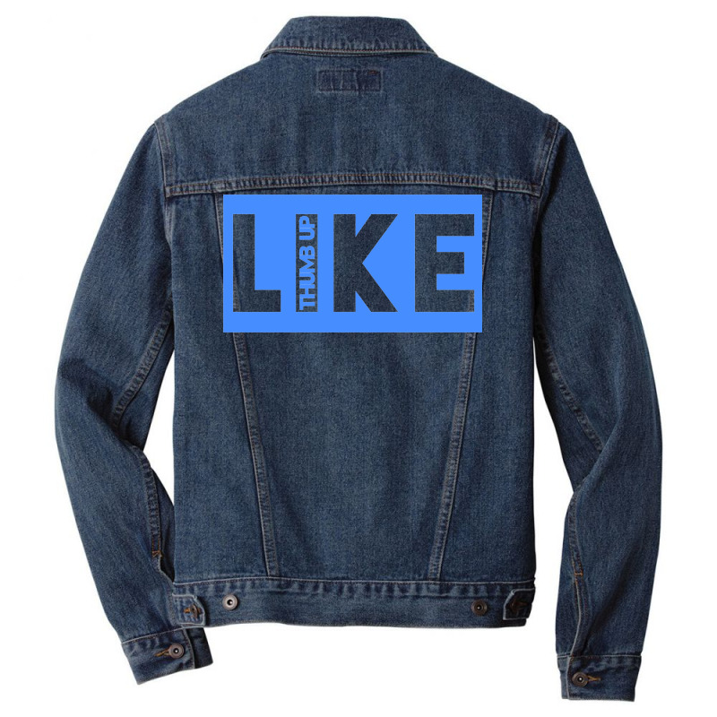 Like Thumb Up Men Denim Jacket by ellyas | Artistshot