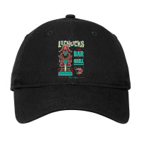 Lechucks Tiki Bar   Monkey Island   Retro Video Ga Adjustable Cap | Artistshot