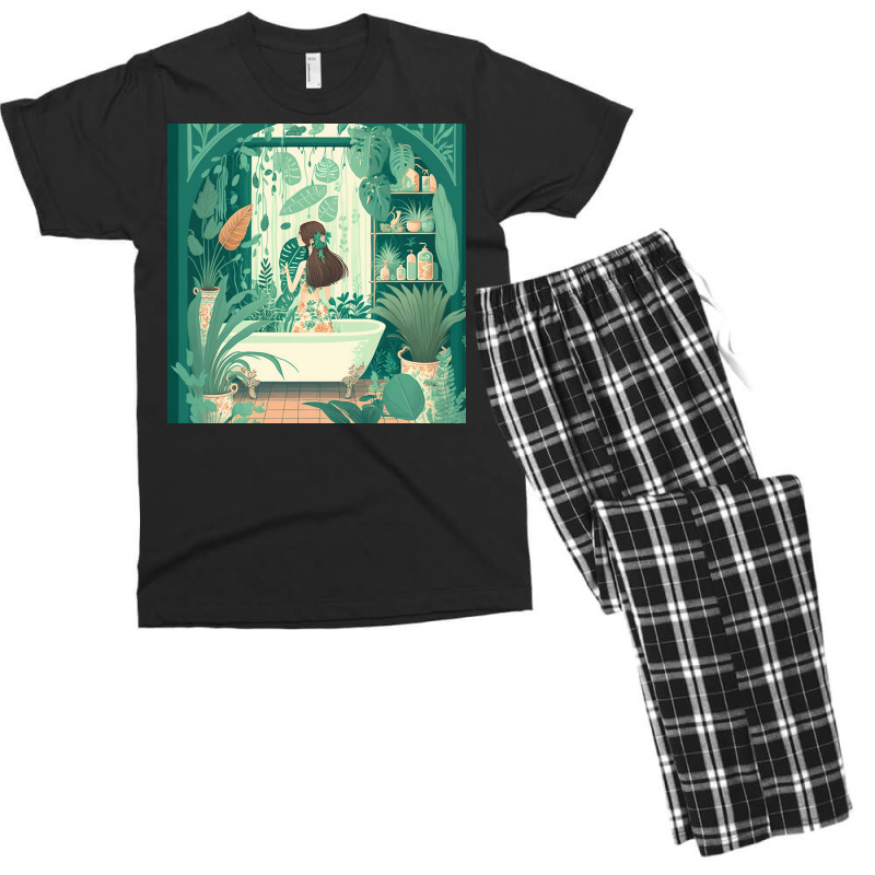 Beautiful Girl Dresses Tropical Short Men's T-shirt Pajama Set | Artistshot