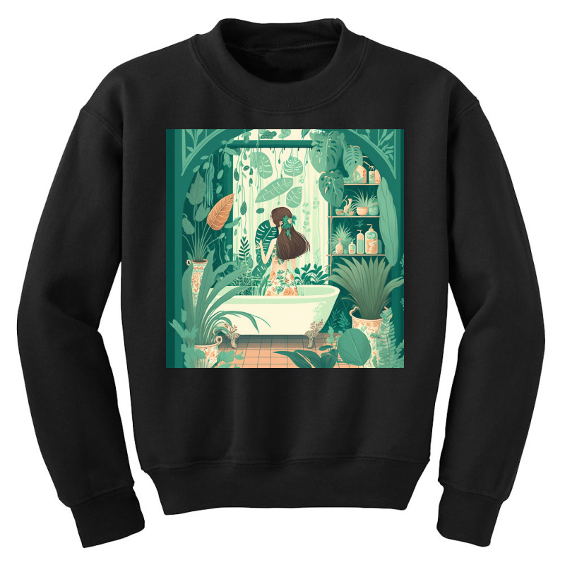 Beautiful Girl Dresses Tropical Short Youth Sweatshirt | Artistshot