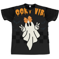 Ghost Spooky Vibes Halloween Graphic T-shirt | Artistshot