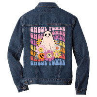 Ghoul Power Hippie Halloween Shirt Feminist Fall Men Denim Jacket | Artistshot