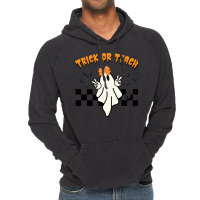 Ghost Trick Or Teach Halloween Vintage Hoodie | Artistshot