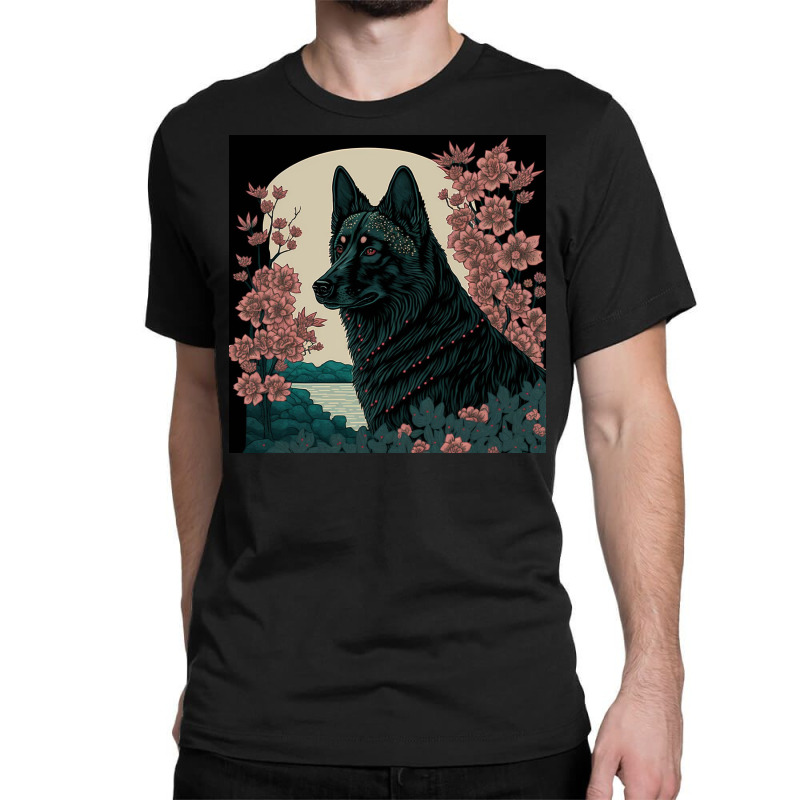 Ms. Fox Animals And Blossom Poster Classic T-shirt by Creative Corner | Artistshot