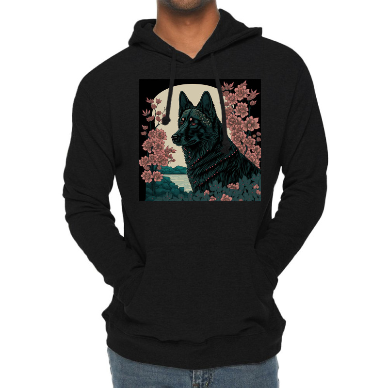 Ms. Fox Animals And Blossom Poster Lightweight Hoodie by Creative Corner | Artistshot