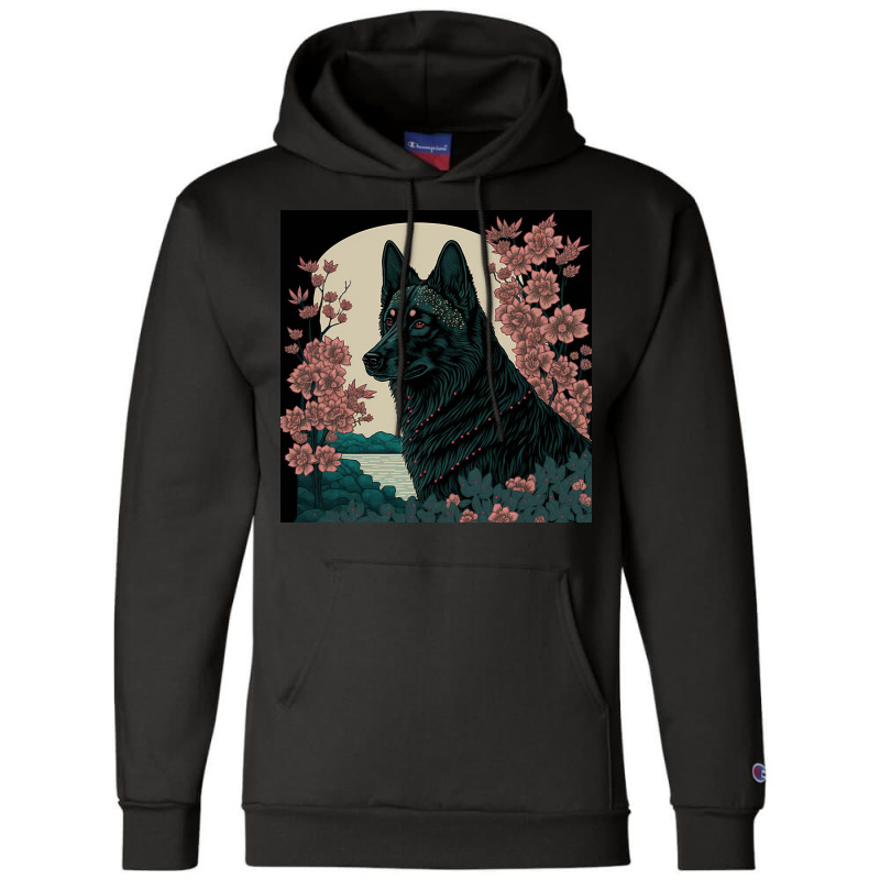 Ms. Fox Animals And Blossom Poster Champion Hoodie by Creative Corner | Artistshot