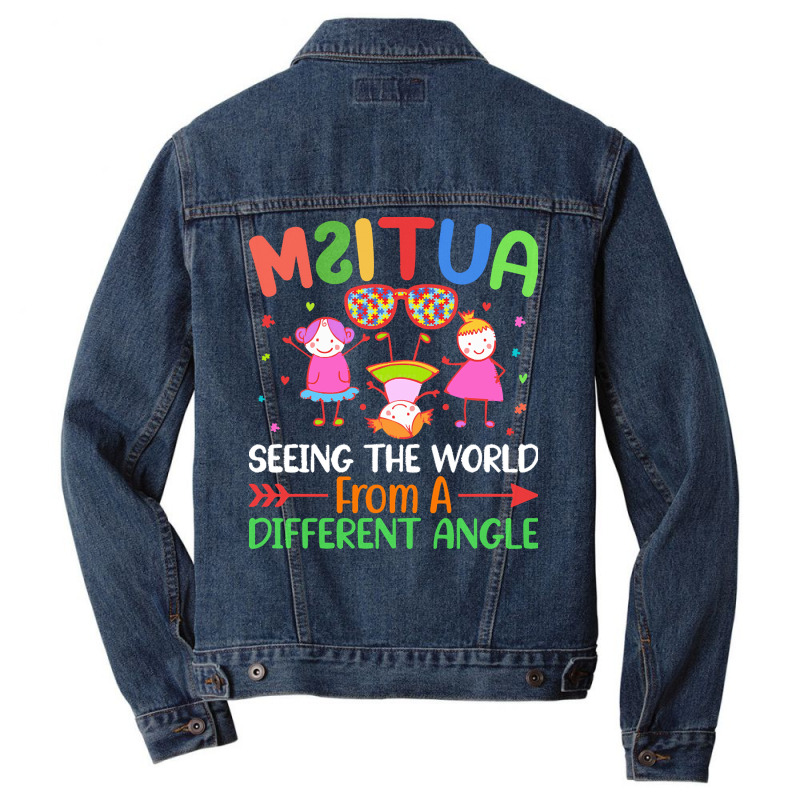 Autism Kids T  Shirt Autism Kids Kindergarten Girls T  Shirt Men Denim Jacket by abigayle98988 | Artistshot