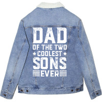 Gift For Dad Dad Gift Gift For Dad Gift From Son D Unisex Sherpa-lined Denim Jacket | Artistshot