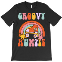 Groovy Auntie Family Matching Shirts Groovy Birthd T-shirt | Artistshot