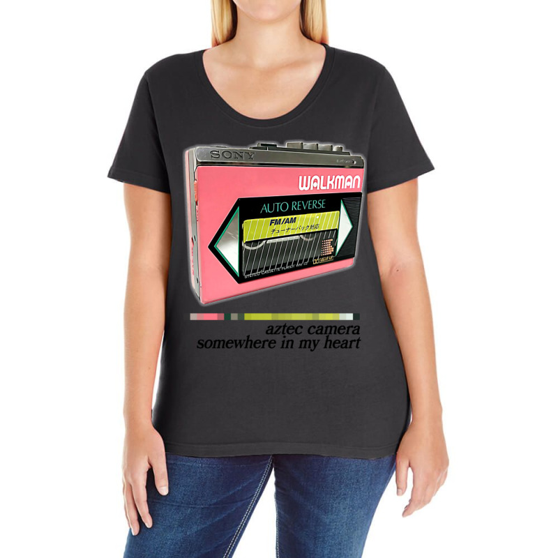 Aztec Camera 80s Retro Design Ladies Curvy T-Shirt by mportahoqukm | Artistshot