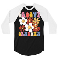 Groovy Grandma Family Matching 3/4 Sleeve Shirt | Artistshot