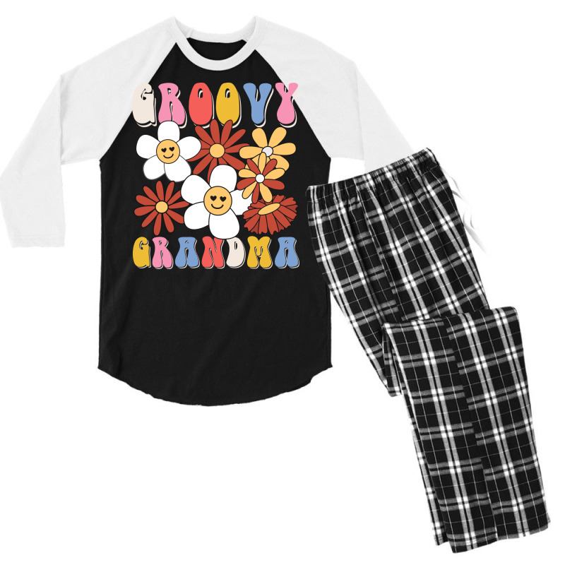 Groovy Grandma Family Matching Men's 3/4 Sleeve Pajama Set | Artistshot