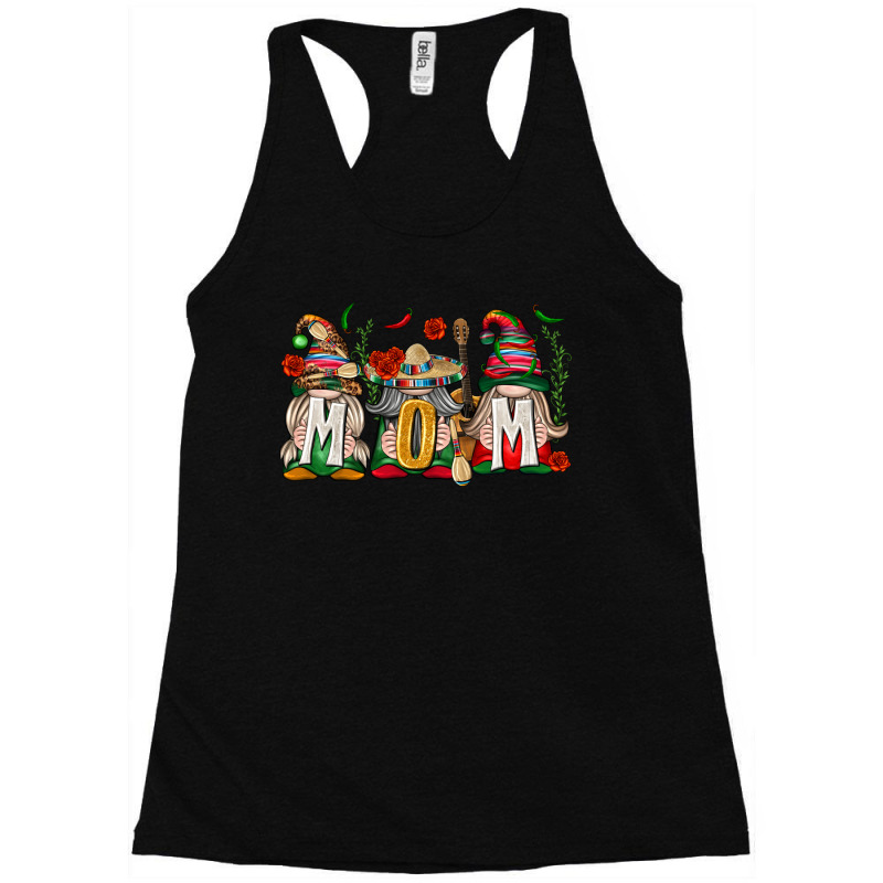 Mexican Mom Gnome Racerback Tank by enoddigitalart@gmail.com | Artistshot