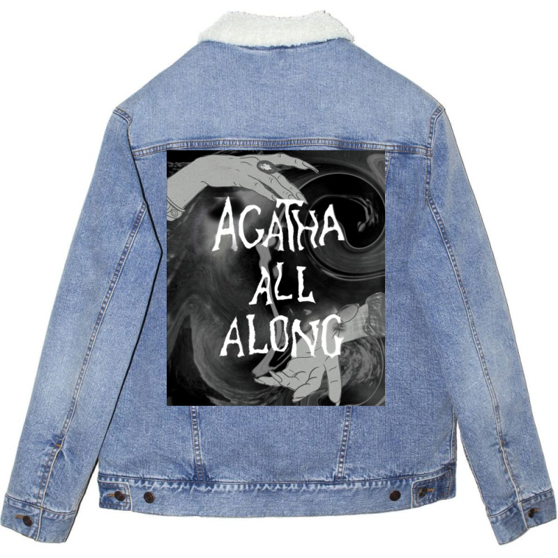 Agatha Harkness All Along Unisex Sherpa-Lined Denim Jacket by haddoumcshann | Artistshot