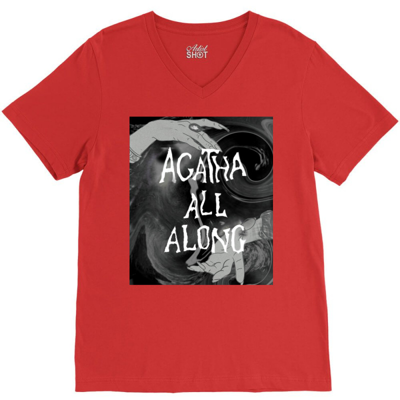 Agatha Harkness All Along V-Neck Tee by haddoumcshann | Artistshot