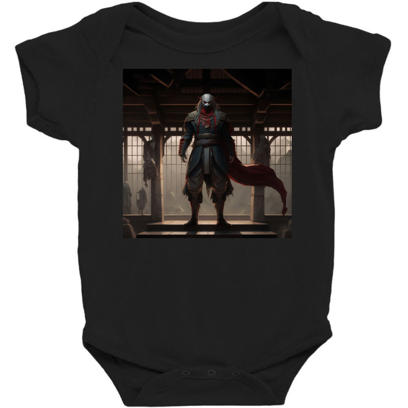 Creepy Man Mask Baby Bodysuit by Kailooma | Artistshot