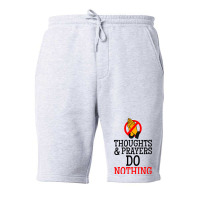 Thoughts And Prayers Do Nothing Fleece Short | Artistshot