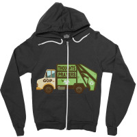 Thoughts And Prayers Garbage Truck Pro Gun Control Zipper Hoodie | Artistshot