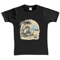 Samurai Chilling In Beach Graphic Youth T-shirt | Artistshot