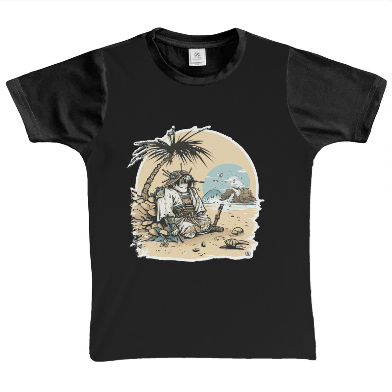 Samurai Chilling In Beach Graphic Youth T-shirt by SeanMcneil | Artistshot