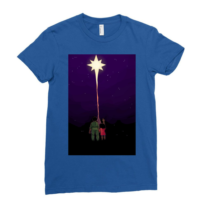 Stargazing Ladies Fitted T-Shirt by jorgrnarpena | Artistshot