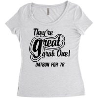 Datsun For 78 Vintage Distressed Retro Design Women's Triblend Scoop T-shirt | Artistshot