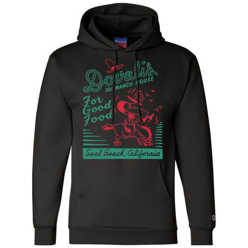 Dovalis Ranch House Retro Mid Century Aesthetic Champion Hoodie | Artistshot