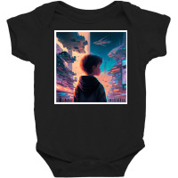 Young Boy Standing In The Street Baby Bodysuit | Artistshot