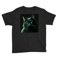 Kitty Have Green Eyes Youth Tee | Artistshot