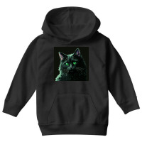 Kitty Have Green Eyes Youth Hoodie | Artistshot