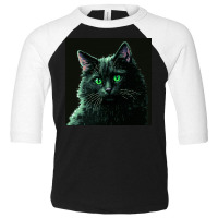 Kitty Have Green Eyes Toddler 3/4 Sleeve Tee | Artistshot