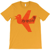 Fly By Lot Polish Airline Faded Vintage Style T-shirt | Artistshot