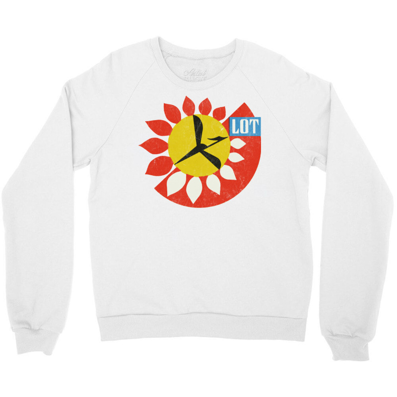 Fly By Lot Polish Airline Faded Vintage Style2 Crewneck Sweatshirt | Artistshot