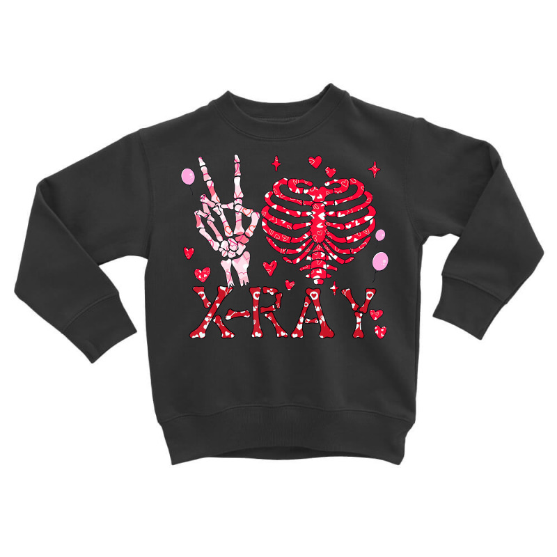 Peace Love X Ray Radiology Tech Happy Valentines D Toddler Sweatshirt by nhubinhtnut | Artistshot