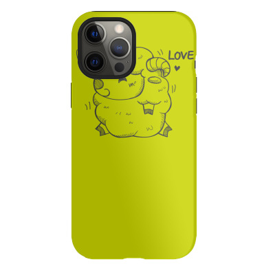 Happy Love And Life Sheep Iphone 12 Pro Case Designed By Icang Waluyo