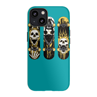 Burned Skate Skull Iphone 13 Case Designed By Icang Waluyo
