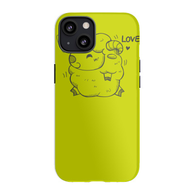 Happy Love And Life Sheep Iphone 13 Case Designed By Icang Waluyo