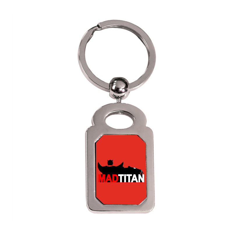 Mad Titan Silver Rectangle Keychain | Artistshot