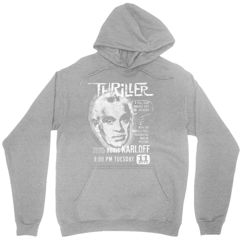 Boris Karloff Thriller Vintage Horror Aesthetic Unisex Hoodie | Artistshot