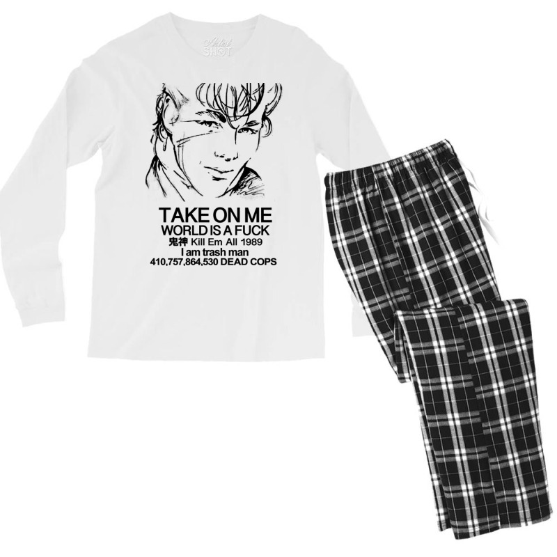 Born To Die Take On Me Men's Long Sleeve Pajama Set | Artistshot