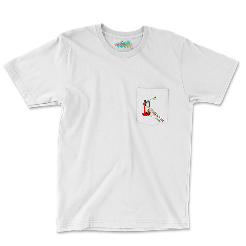 Drum Pedal Drumming Lover Gift Pocket T-Shirt by baidyavirendk | Artistshot