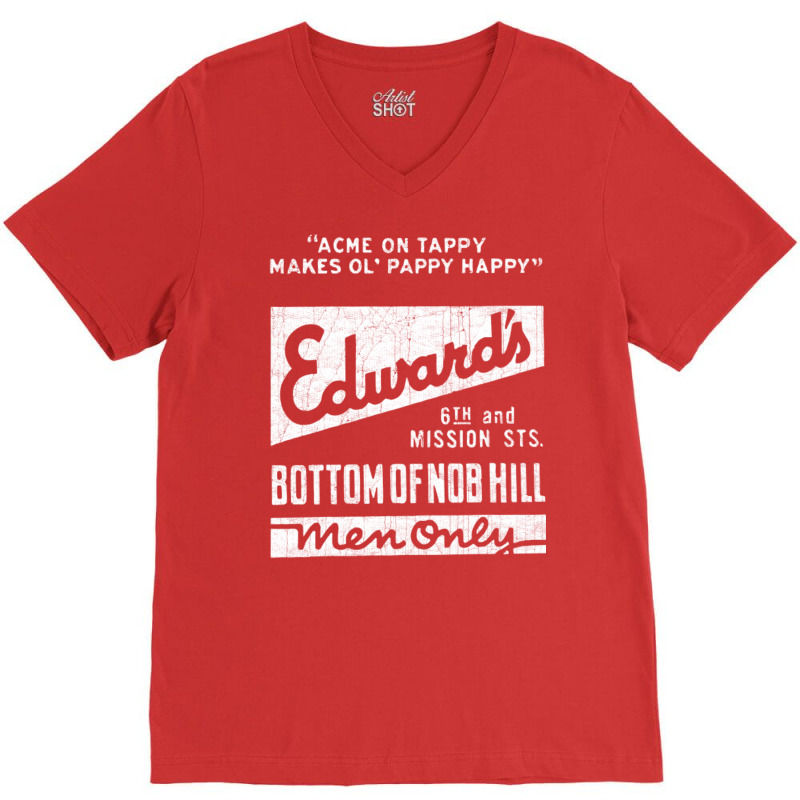 Edwards Mens Club Vintage 60s Cocktail Bar V-neck Tee | Artistshot