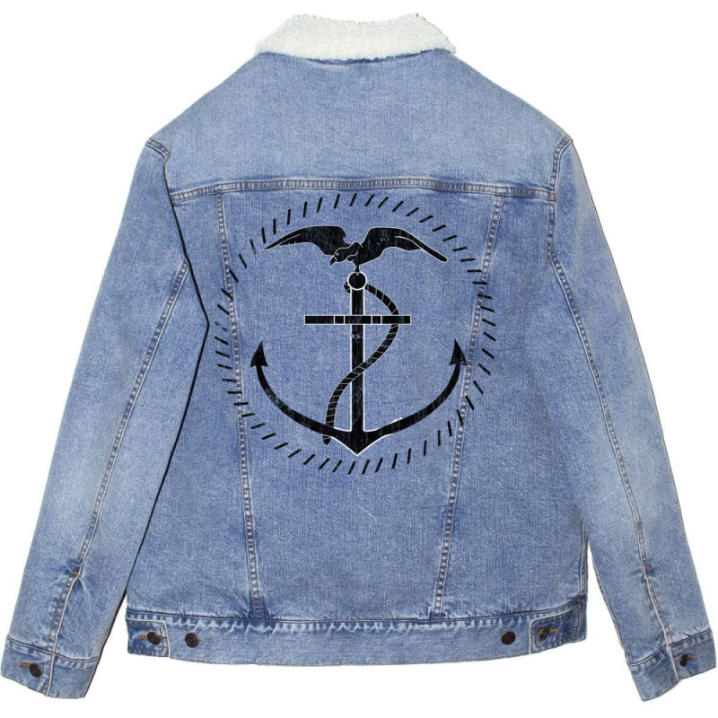 Ecuadorian Naval Aviation Unisex Sherpa-Lined Denim Jacket by baidyavirendk | Artistshot