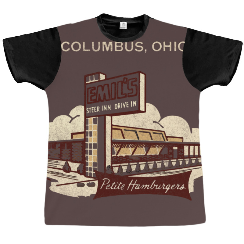 Emils Columbus Ohio Vintage 70s Diner Graphic T-shirt | Artistshot