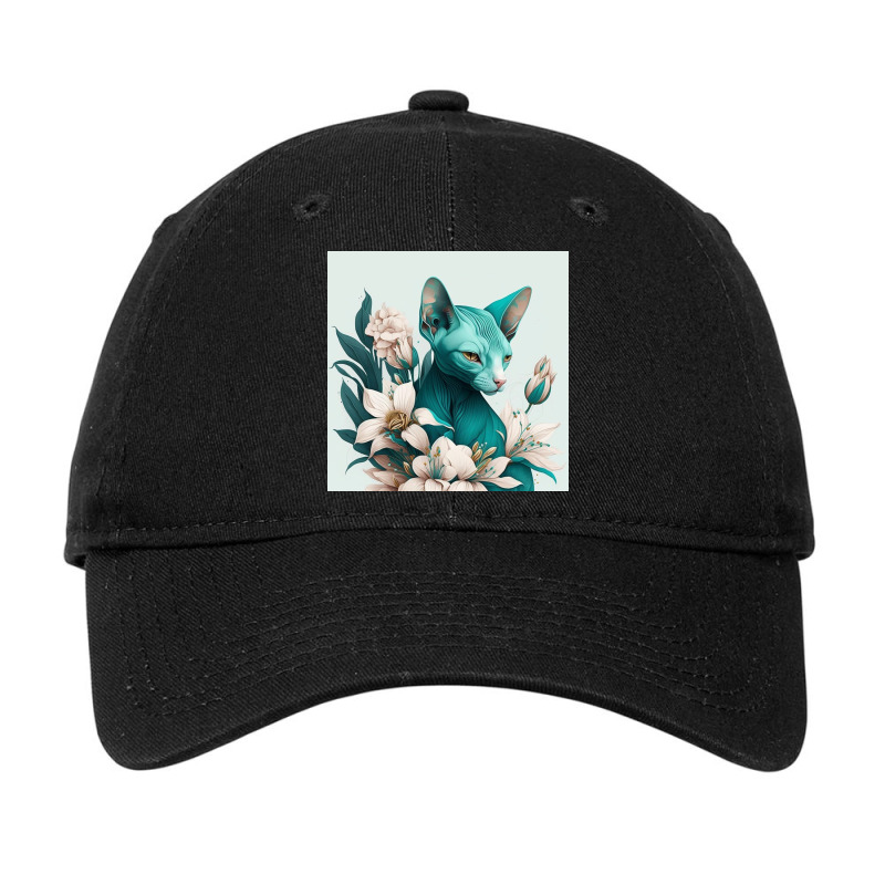 Blue Cat Have Various Poses Adjustable Cap by TheDol | Artistshot